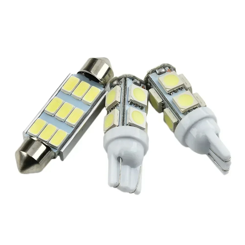 3X Car Inner White LED Dome Replaced Reading Light Bulbs For Jeep Wrangler 2007-2018 JK Auto Interior Replacement Accessories