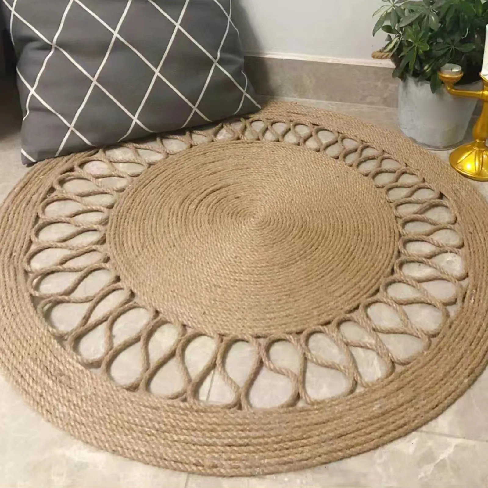 1 Roll Sturdy Rough Jute Rope For Farming Gardening Home Decor Diy Crafts Gift Wrapping Party Supplies Packaging Accessory Hemp