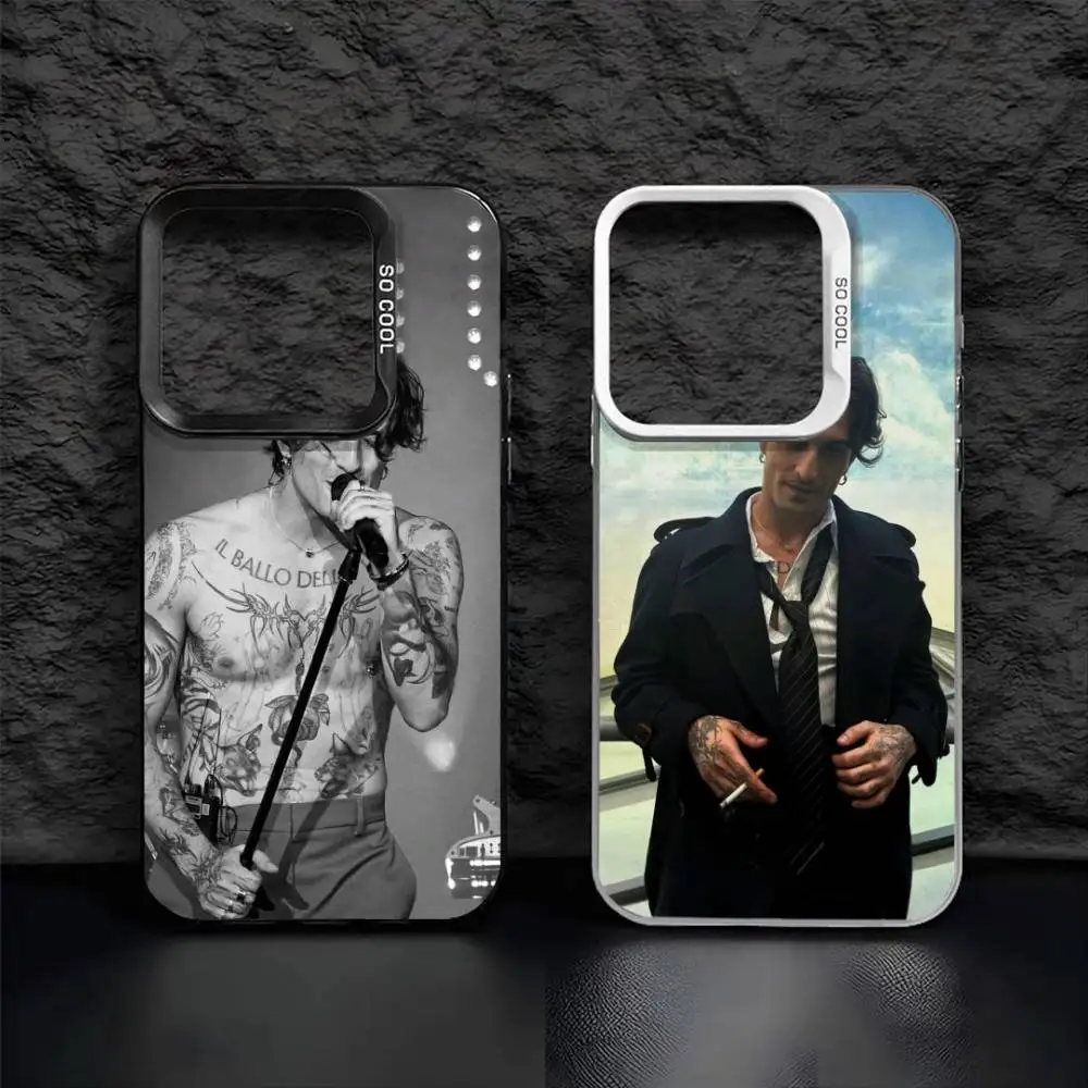 

D-Damiano Singer D-David Phone Case For iPhone 16,15,14,13,12,17,Pro,MAX Black Matte Shockproof Cover