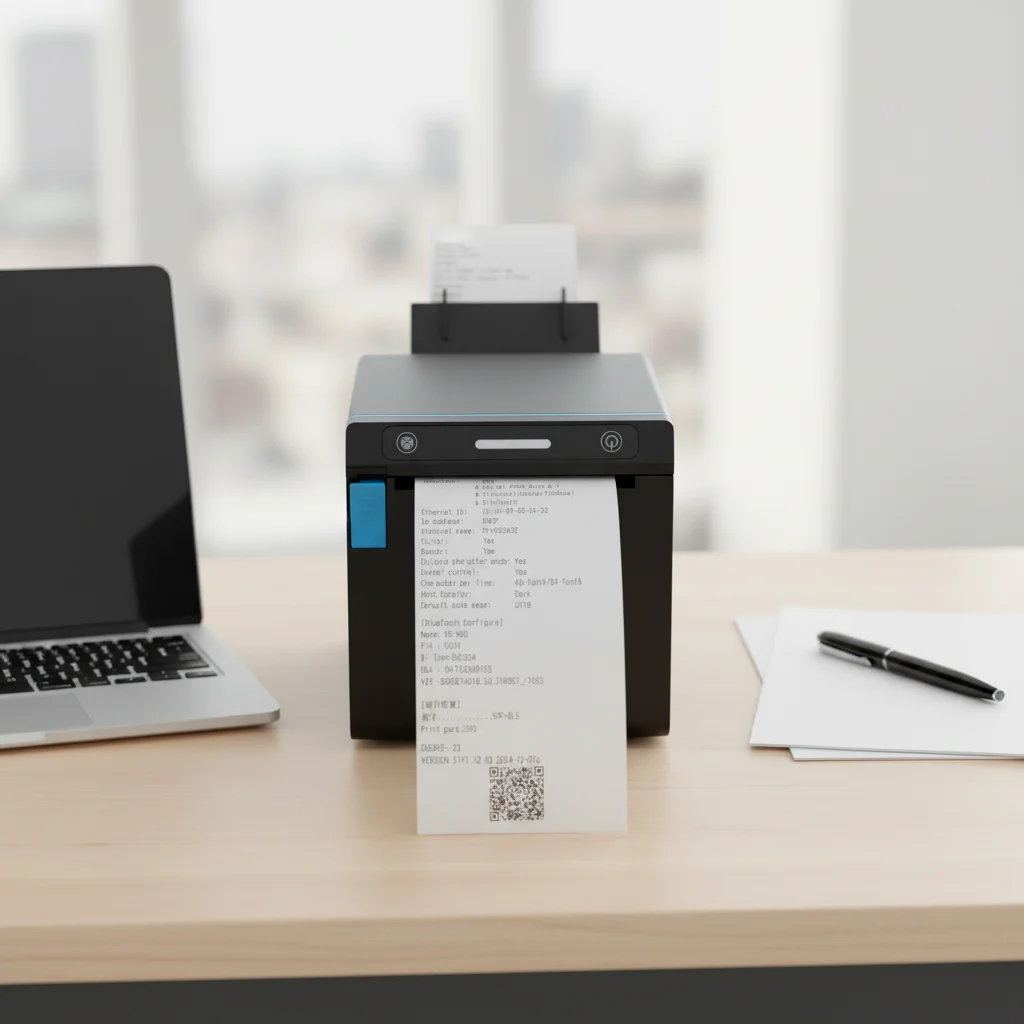 ATU&UTV80mm Desktop Thermal Receipt Printer Used Restaurant Cashier Counter Operation