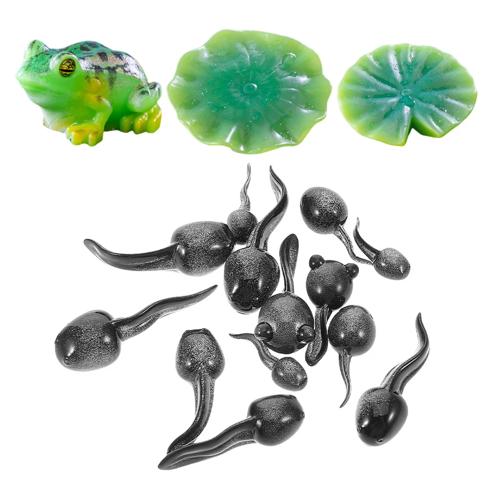 16 قطعة صغيرة الراتنج الضفدع حديقة الزينة لطيف الشرغوف أرقام DIY بها بنفسك تررم الحرفية موس المشهد الجنية إكسسوارات الحديقة