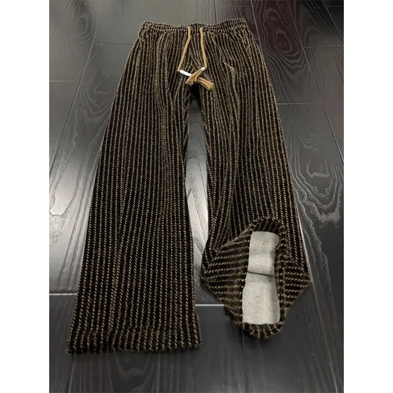 

Cleanfit Men's Knitted Fce Sensation Straight Leg Casual Pants Autumn Winter American Trendy Brand Knife Drapey Long ...