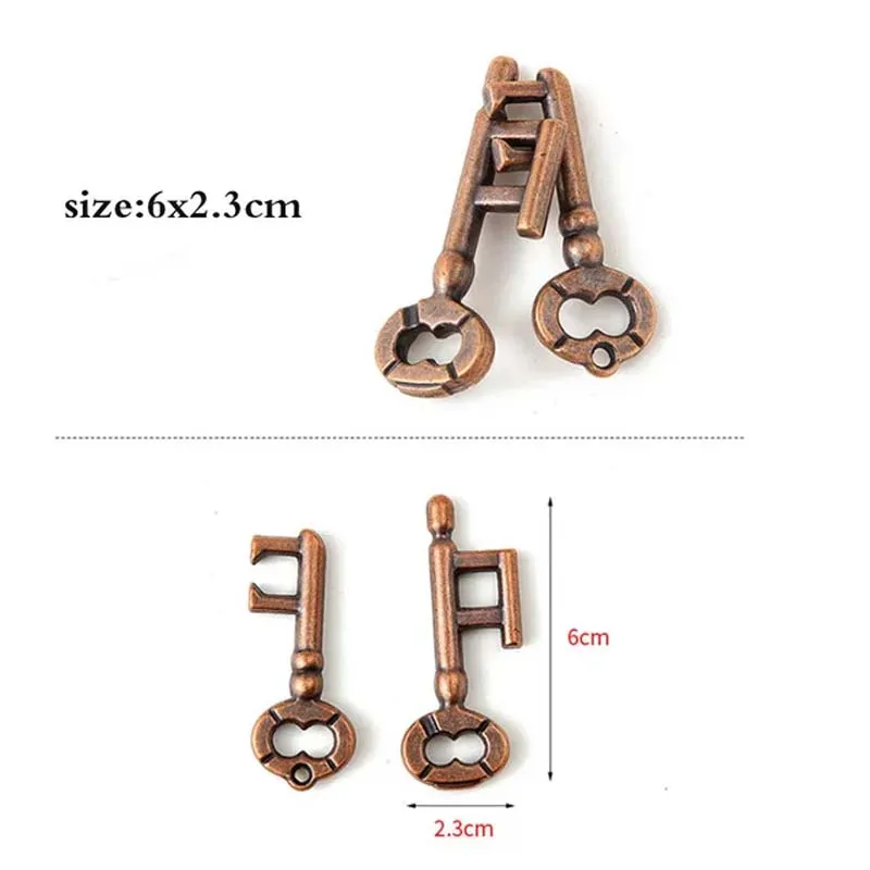 1 Pc Zinc Alloy The Sword Of Eros Unlocks Kong Ming Lock Magic Alloy Educational Toy Nine Consecutive Intelligence Unring Clasp