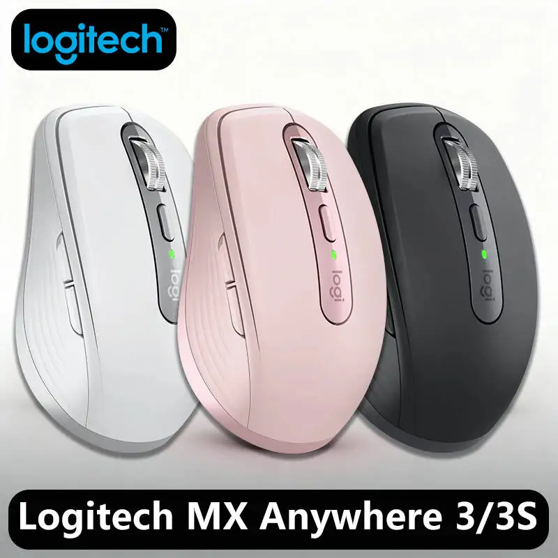 

Logitech Master Series MX Anywhere 3S Bluetooth Беспроводная бесшумная мышь Мягкий звук Офисный женский планшет