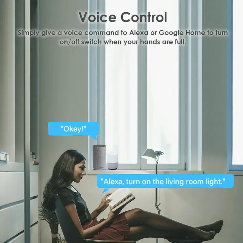 Aubess 투야 DIY 지그비 스마트 스위치, 양방향 제어 조명 릴레이, 스마트 홈, 알렉사 구글 홈 앨리스로 작동, CH 1, 2, 3/4, 10A, 16A