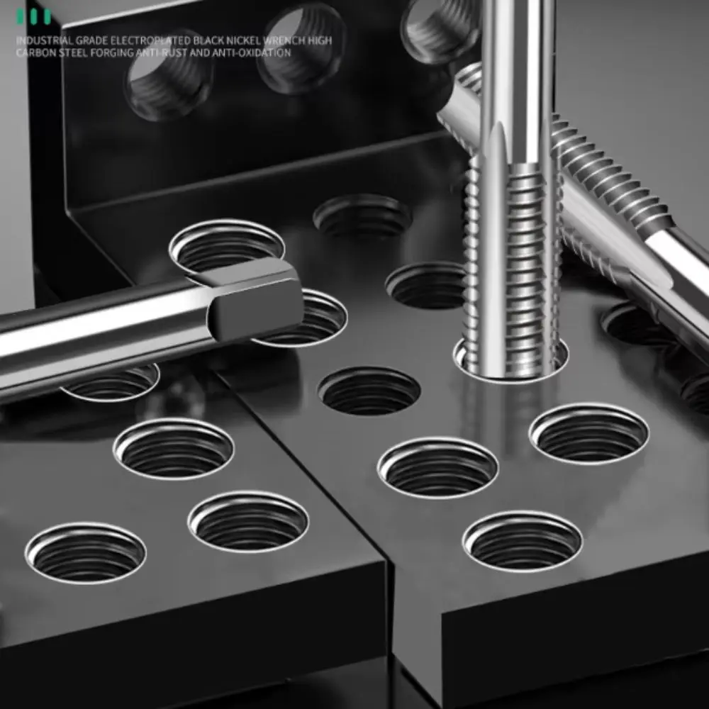 

High Speed Steel Ratchet Tap Wrench Adjustable Screw Taps M3-M12 Metric Thread Metric Tap Wrench Set Machine Hand Tool