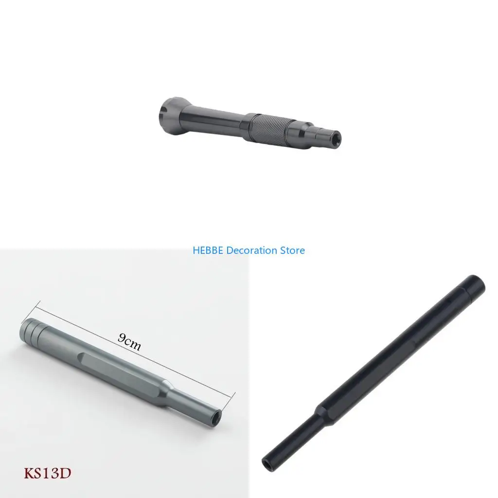 B0KC Professional Aluminum Screwdriver Handle Design For H4 Bit Improved Grip And Retentions DIY Projects