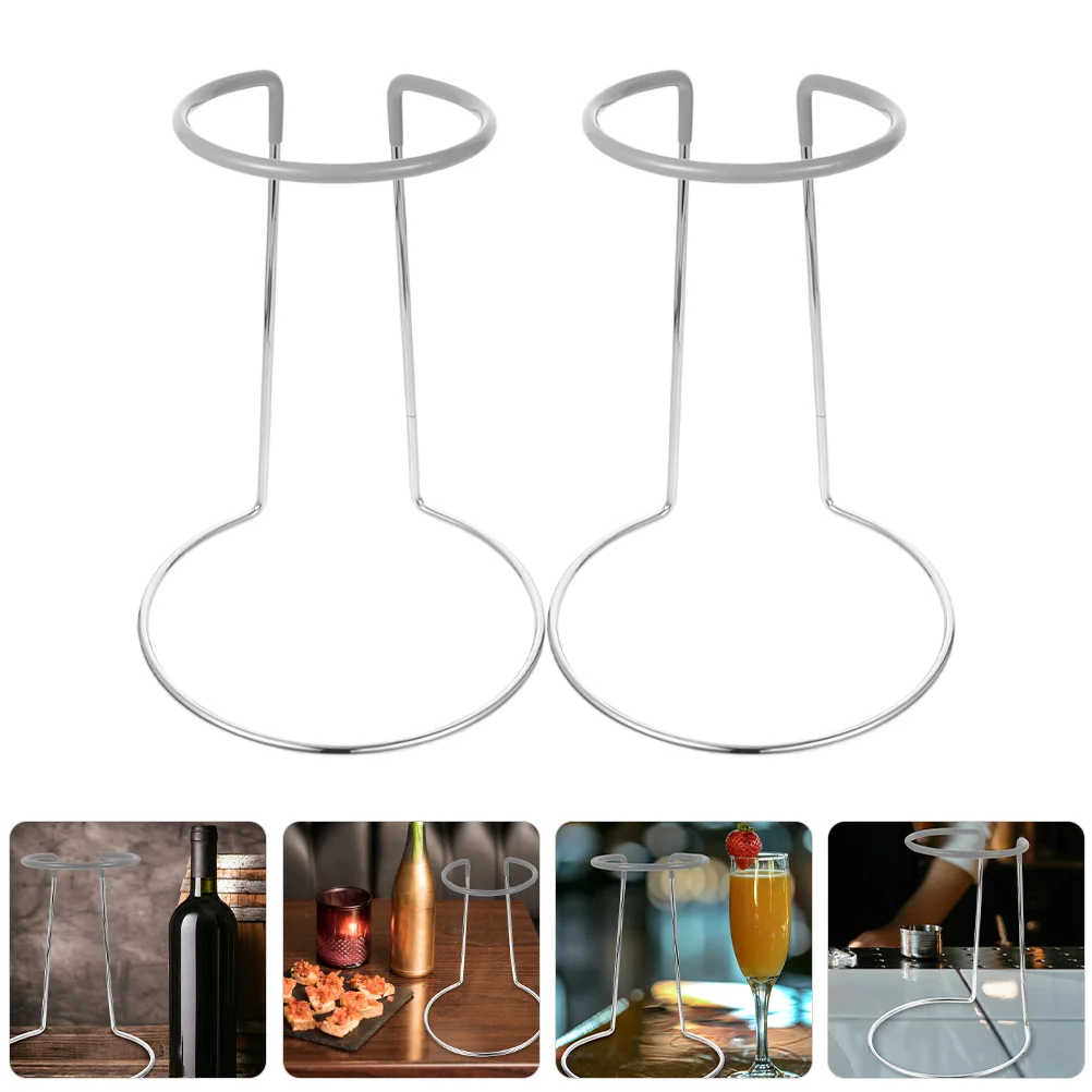 Aeration Decanter Stand Travel Glasses Sealer Chrome Plated Carbon Steel Double Glassware Rack