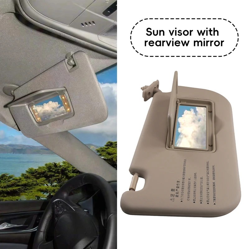 Sun Visor With Makeup Mirror 852021F010EZ 852011F010EZ For Kia Sportage 2005-2010 Sunshade