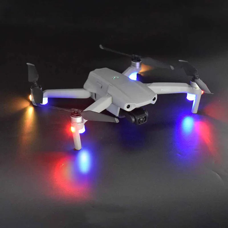 1 Pair Drone Explosion Flash Searchlight Red And Blue Flashing Air2s Night Flight Light Accessories For All Kinds Of Uavs