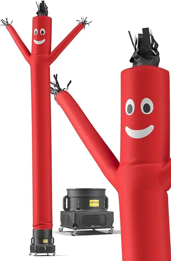 LookOurWay Air Dancers Inflatable Tube Man Complete Set with 1 HP Sky Dancer Blower