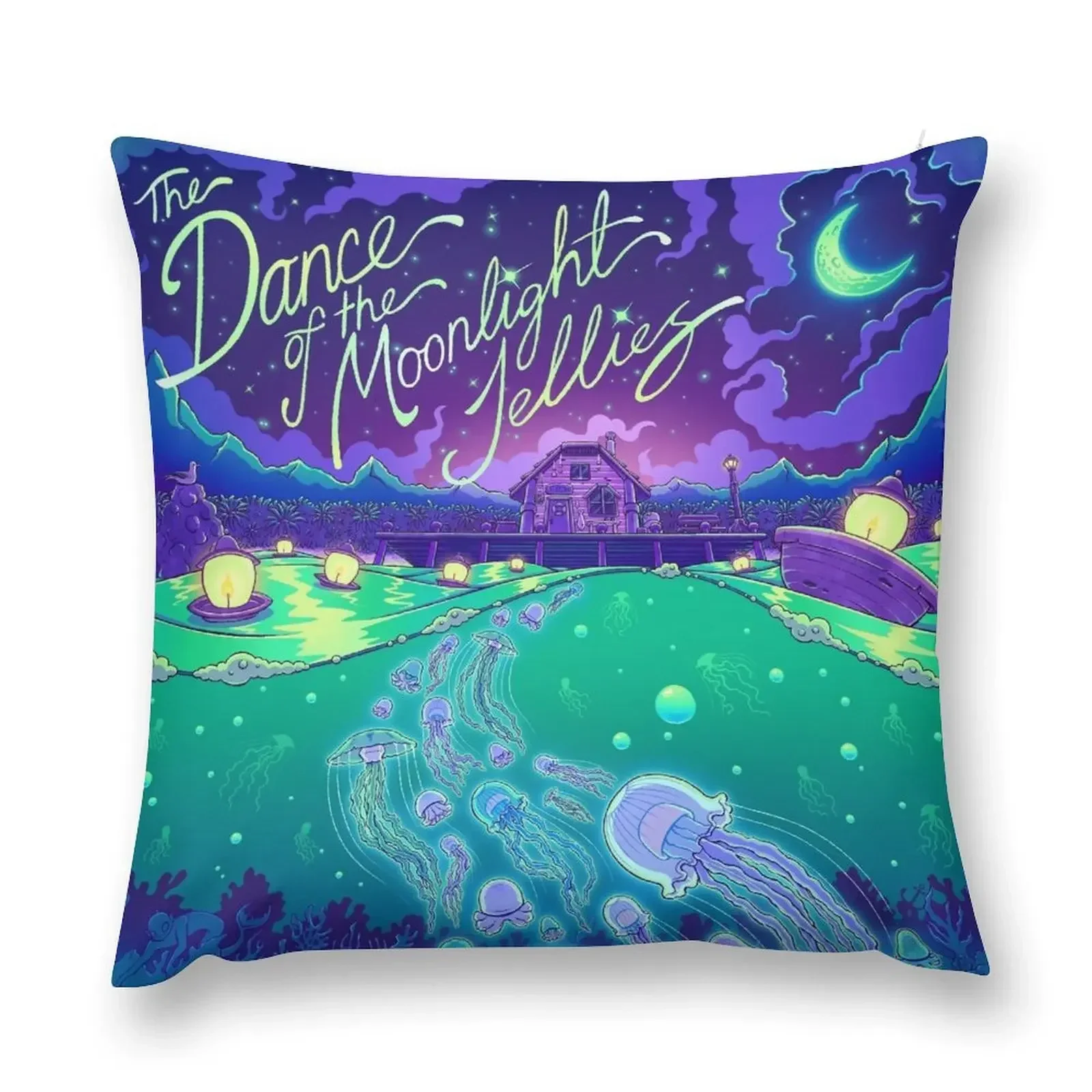 

Stardew Valley Dance of the Moonlight Jellies Throw Pillow Decorative pillow case christmas supplies Pillow Cases