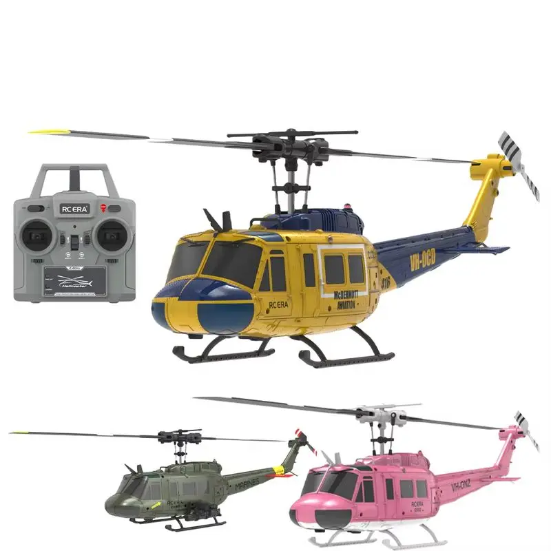 

Uh-1 Huey 2.4g Remote Control Helicopter Six-Channel Six-Axis Gyroscope Aileron-Free Helicopter Model Adult Boy Gift