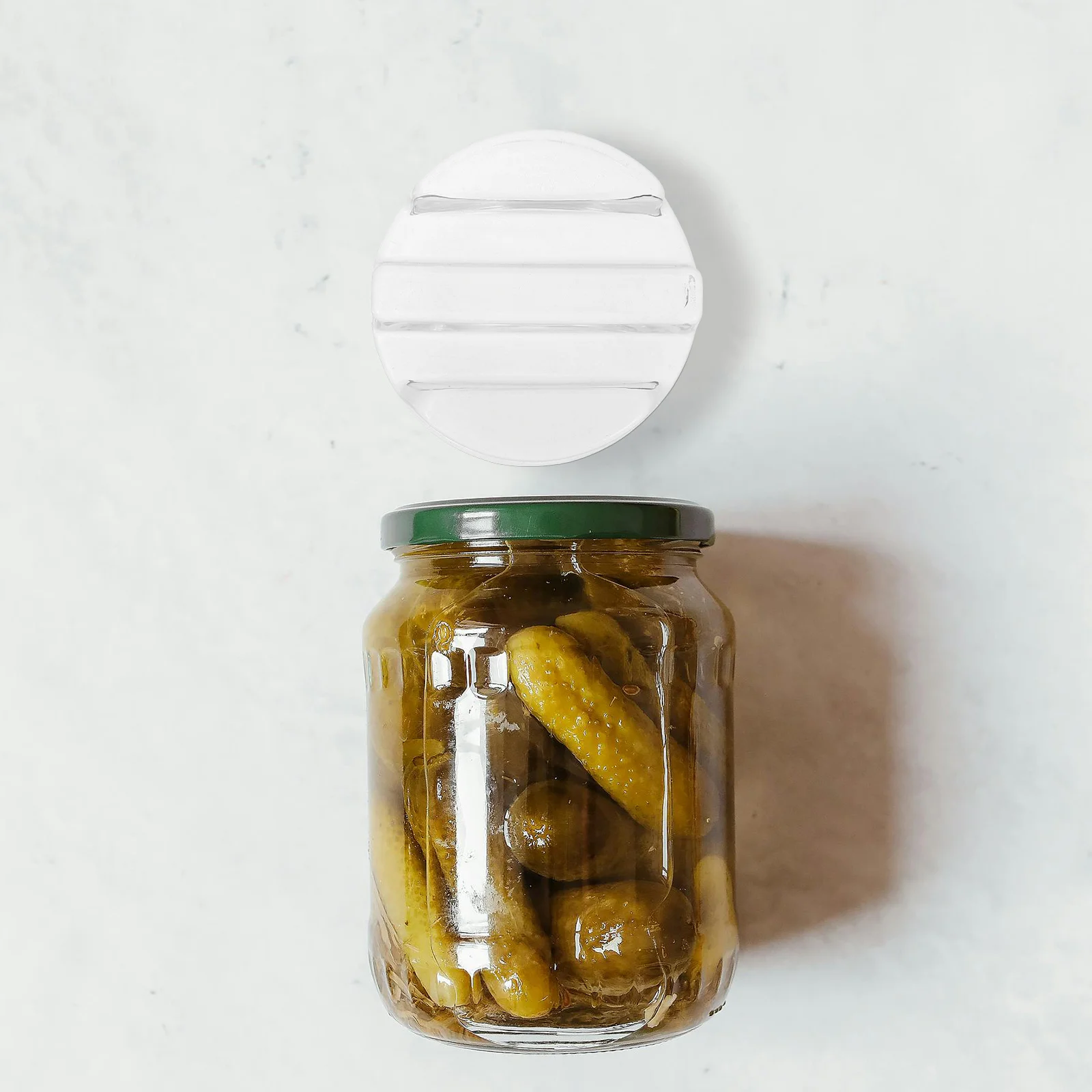 Heavy Glass Fermentation Weight Easy Grip Lid for Jar Kimchi Pickling Sauerkraut Glass Fermentation Weights