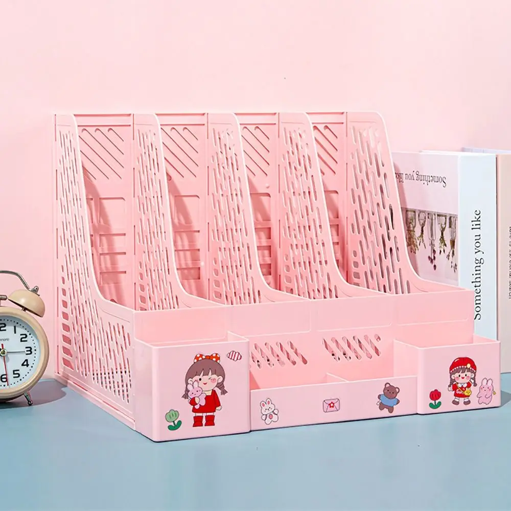 

1 шт., настольная стойка для файлов большой емкости, многослойный утолщенный лоток для файлов формата А4, пластиковый сертификат для документов