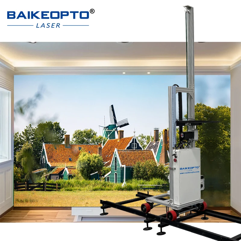 

NEW Arrival BK-UP1600L Portable Wall Printrer CMYKW 5 UV Ink High Quality Image Double Epson I1600 Nozzels