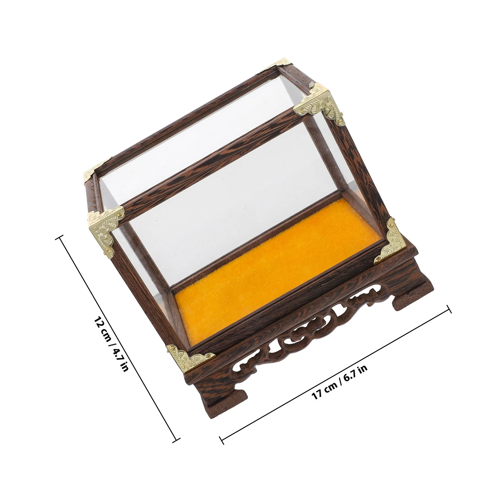 Elegant Vase Display Case with Dust Protection for Buddha Statue Desktop Decorative Storage Box Home Interior Organizing