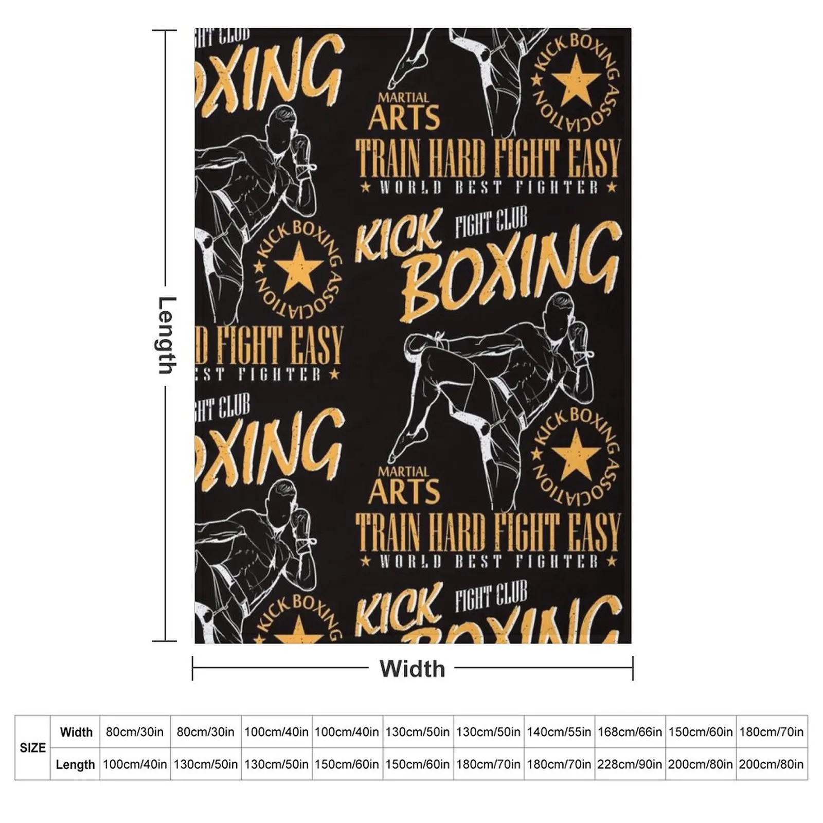 Kickboxing martial arts fighter Throw Blanket Thin Bed linens Furrys Sofa Quilt Flannel Fabric Fashion Sofas Blankets