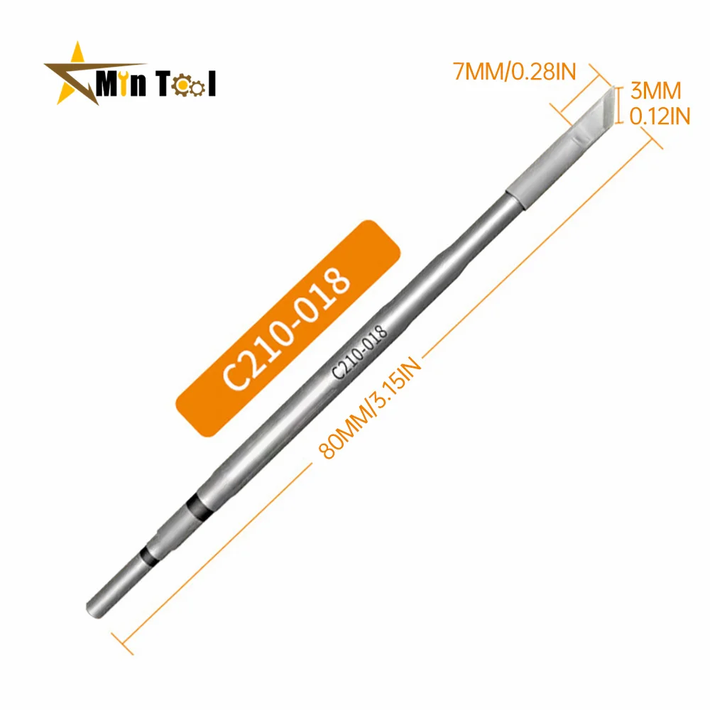 C210 Soldering Iron Tips Welding Iron Head for Tips T210 Handle CD-2SD/2SHE T26 T26D T3602 Repair Tool