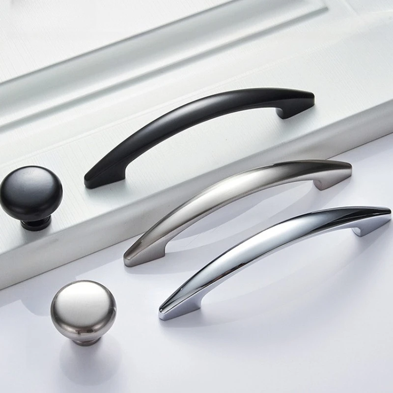 Modern Cabinet Shoe Cabinet Wardrobe Handle Hardware Accessories Zinc Alloy Drawer Handle Furniture Kitchen Cabinet Handle