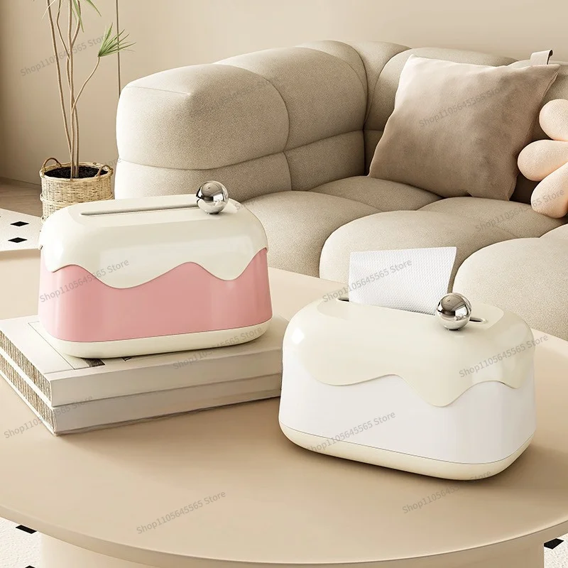 For Home Desktop Paper Box Multifunctional Living Room Tissue Simple Storage Box