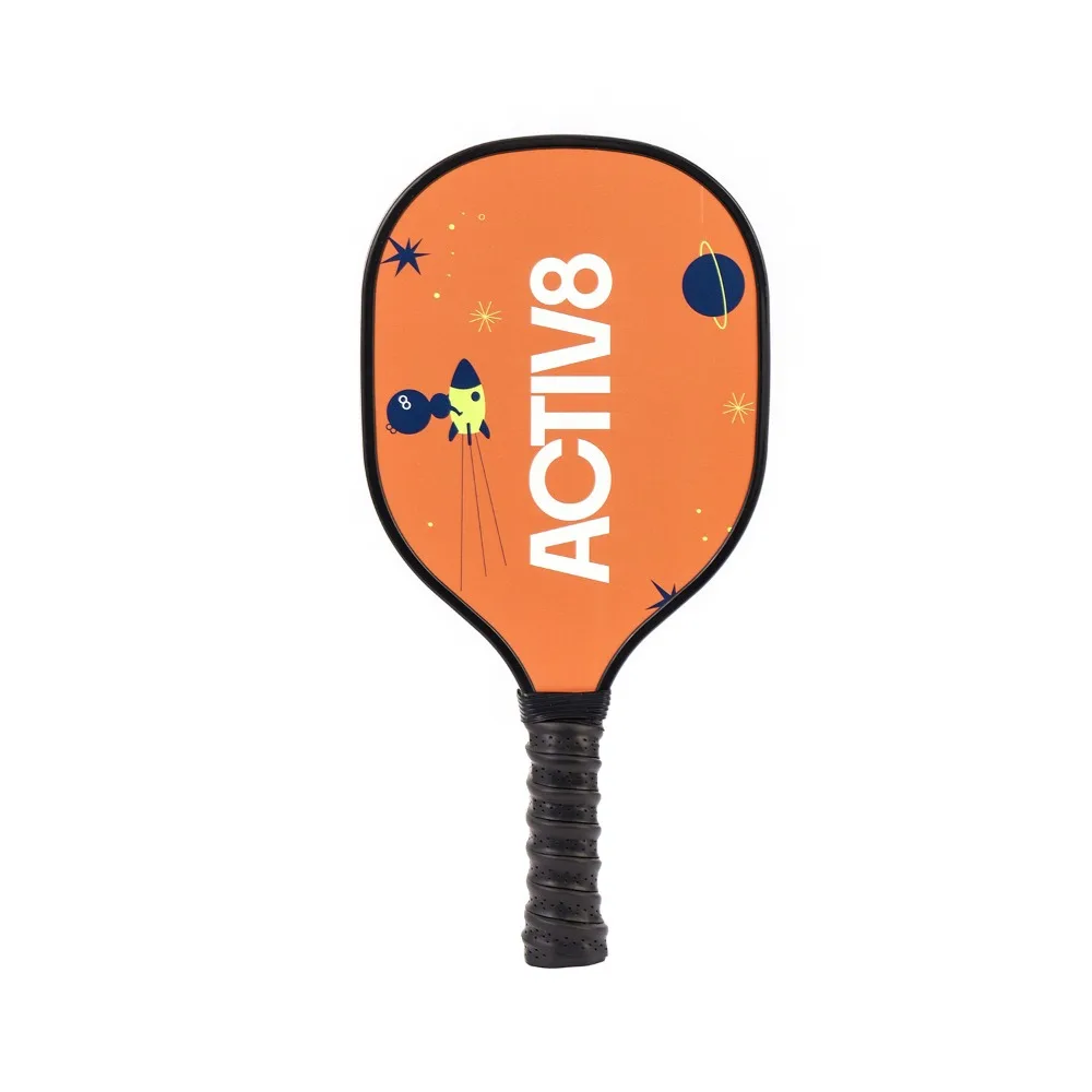 

Деревянные весла для пиклбола с ребристой ручкой, красочные, легкие, нескользящие, тренировочное оборудование для пиклбола, нескользящая ракетка для пиклбола