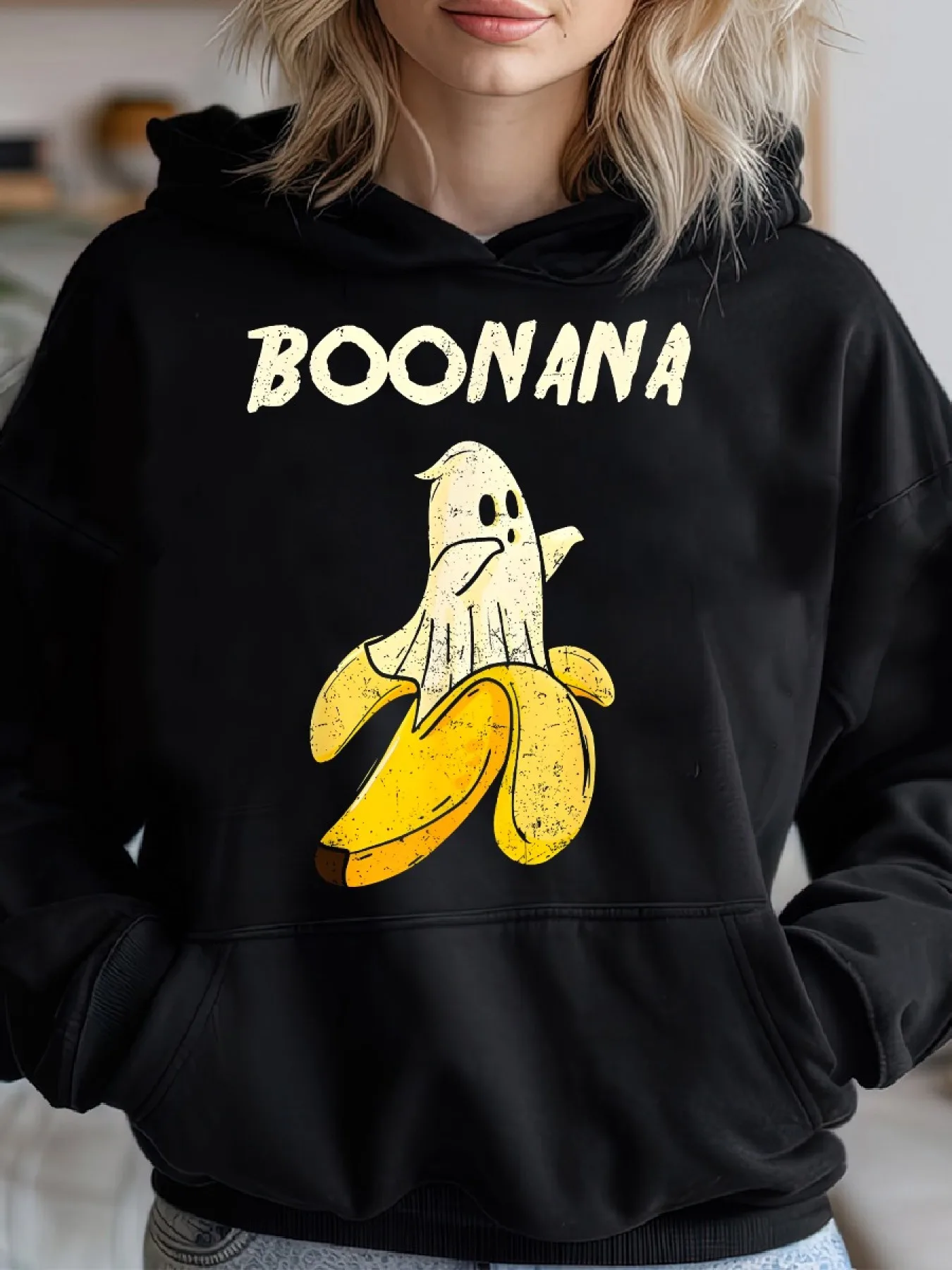 

Banana Graphic Printing Autumn and Winter Cotton Men's and Women's Hoodies Outdoor Street Sports Training Brand Trend Clothing