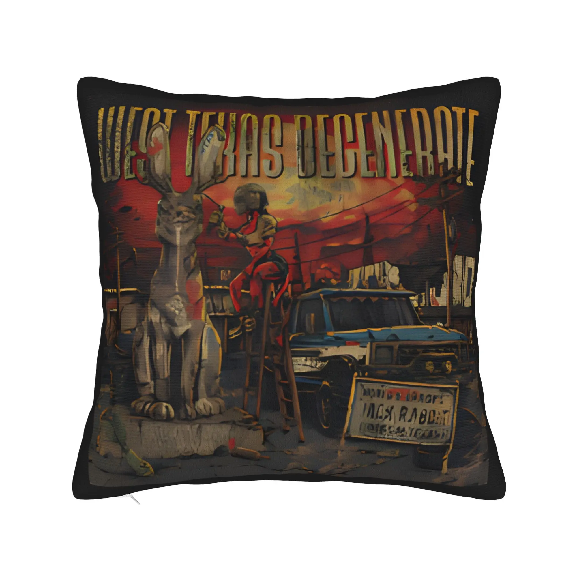 Country Music Band Treaty Oak Revival Pillow Cover  Comfy Cushion Cover Kawaii Pillow Case For Living Room Bed Chair