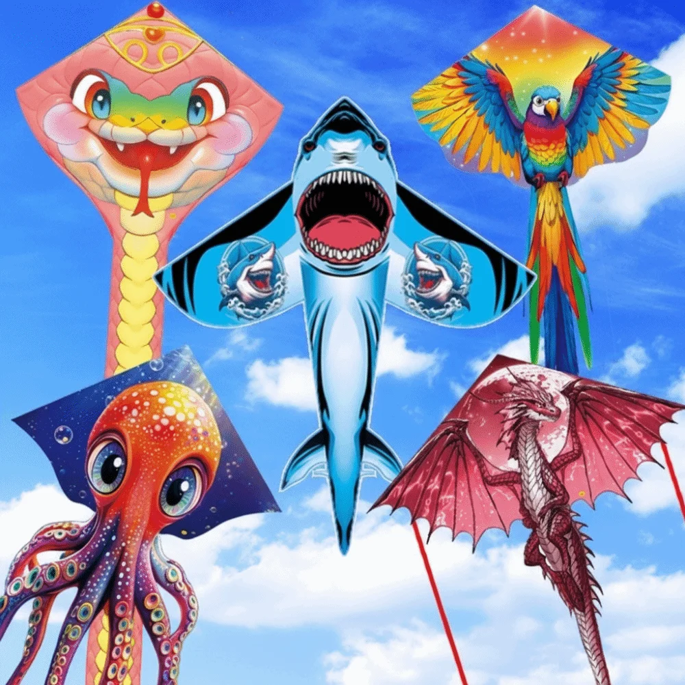 Cerf-volant serpent facile à voler de 4.75M, serpent fort, Animal volant, cerf-volant à vent de 100 mètres, corde de cerf-volant à longue queue, jouet volant d'extérieur