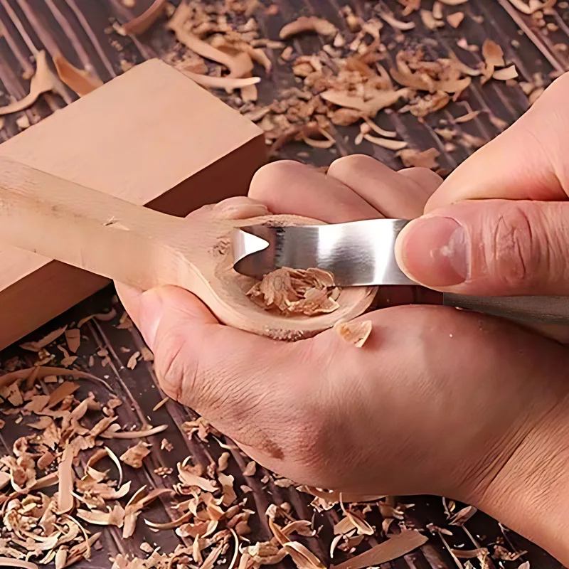 1set Wood Carving Knife Set Cowhide Roll Bag Multi Functional Wear Resistant Woodworking Professional Carving DIY Knife Tool