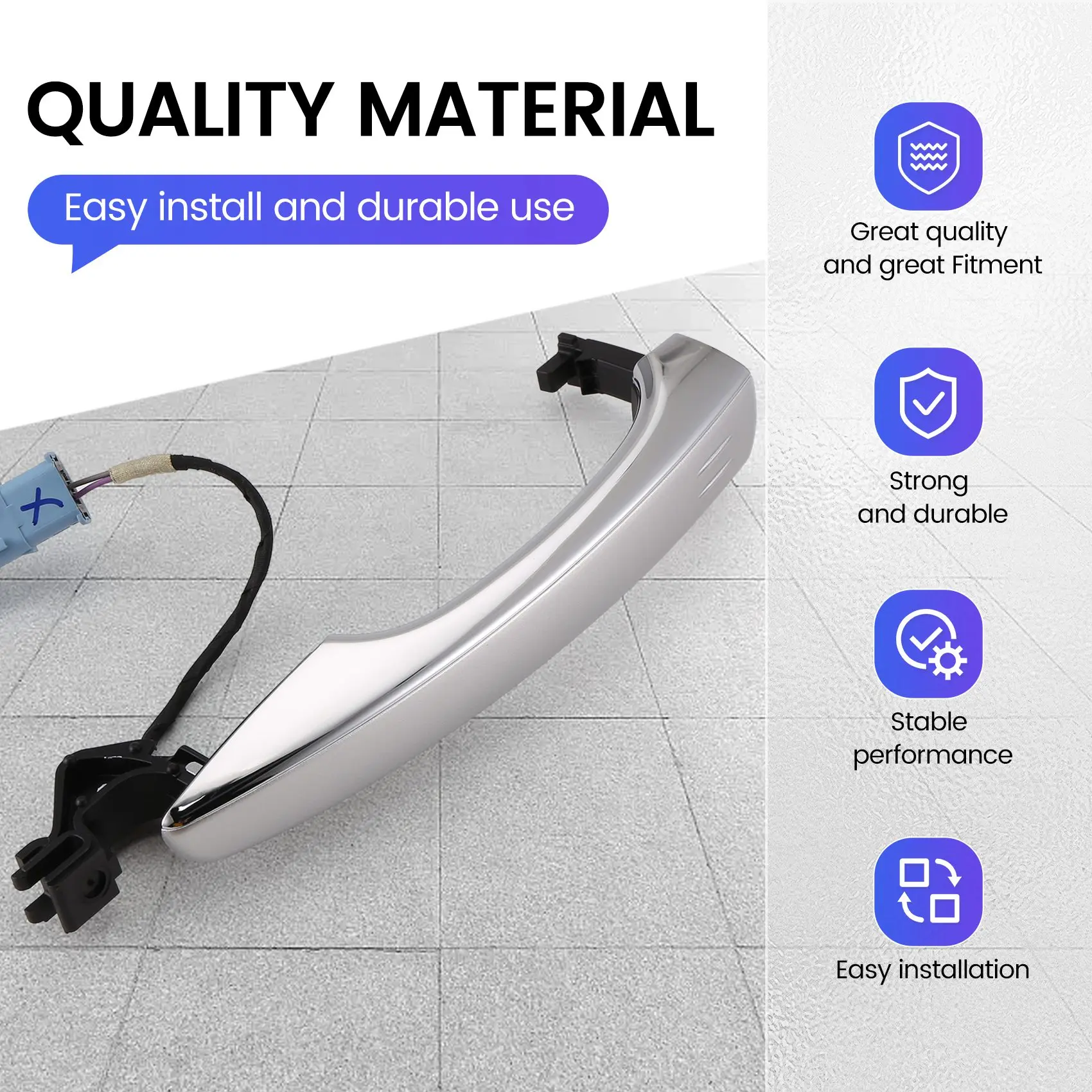 

Exterior Door Handles For 508 4008 5008 Citroen C5 C6 Inductive Door Handle