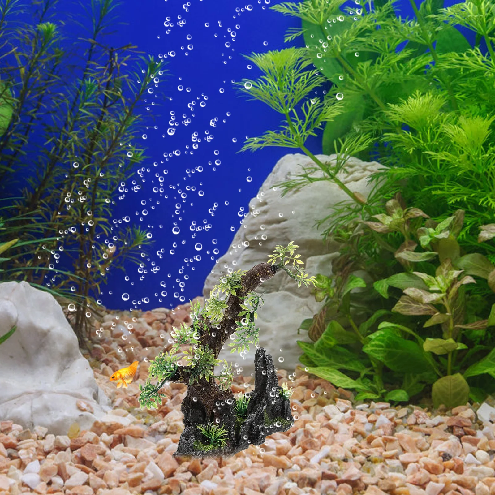 

Artificial Fish Tank Pine Tree Resin Aquarium Decoration Realistic Small Fish Tank Plants Simulation Bonsai Decoration