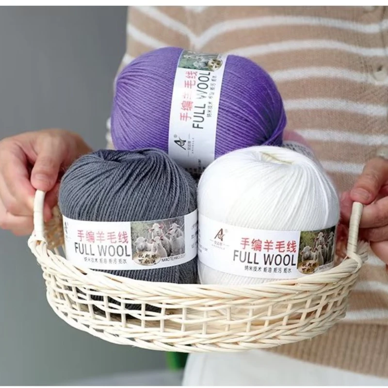 Merino Wool Yarn for Hand-knitted Threads, Socks, Scarf, Sweater, Dolls Knitting, DIY Crochet, 500g, Drop Shipping