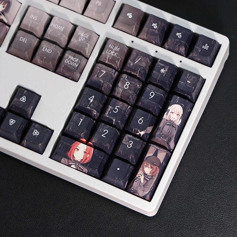 108 Keys SPY ROOM Style Anime PBT Keycaps Cherry Profile Anime Dye Sublimation Mechanical Keyboard Keycap for MX Switch 61/104