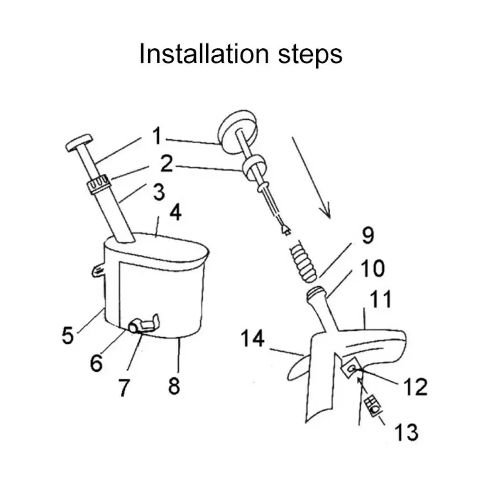 Detachable Cherry Pitter Tool Convenient with Handle Olive Core Remover Easy To Clean Transparent Container
