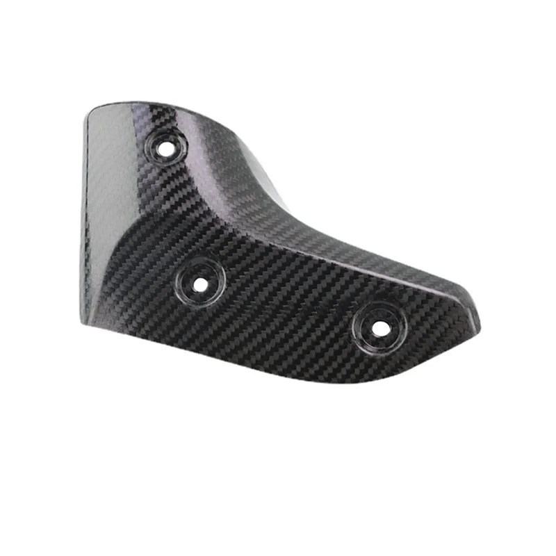 AASS-Carbon Fiber Front Exhaust Pipe Guard Protector Decorative Cover For  T-MAX 560 530 Tmax560 Tmax530 17-21