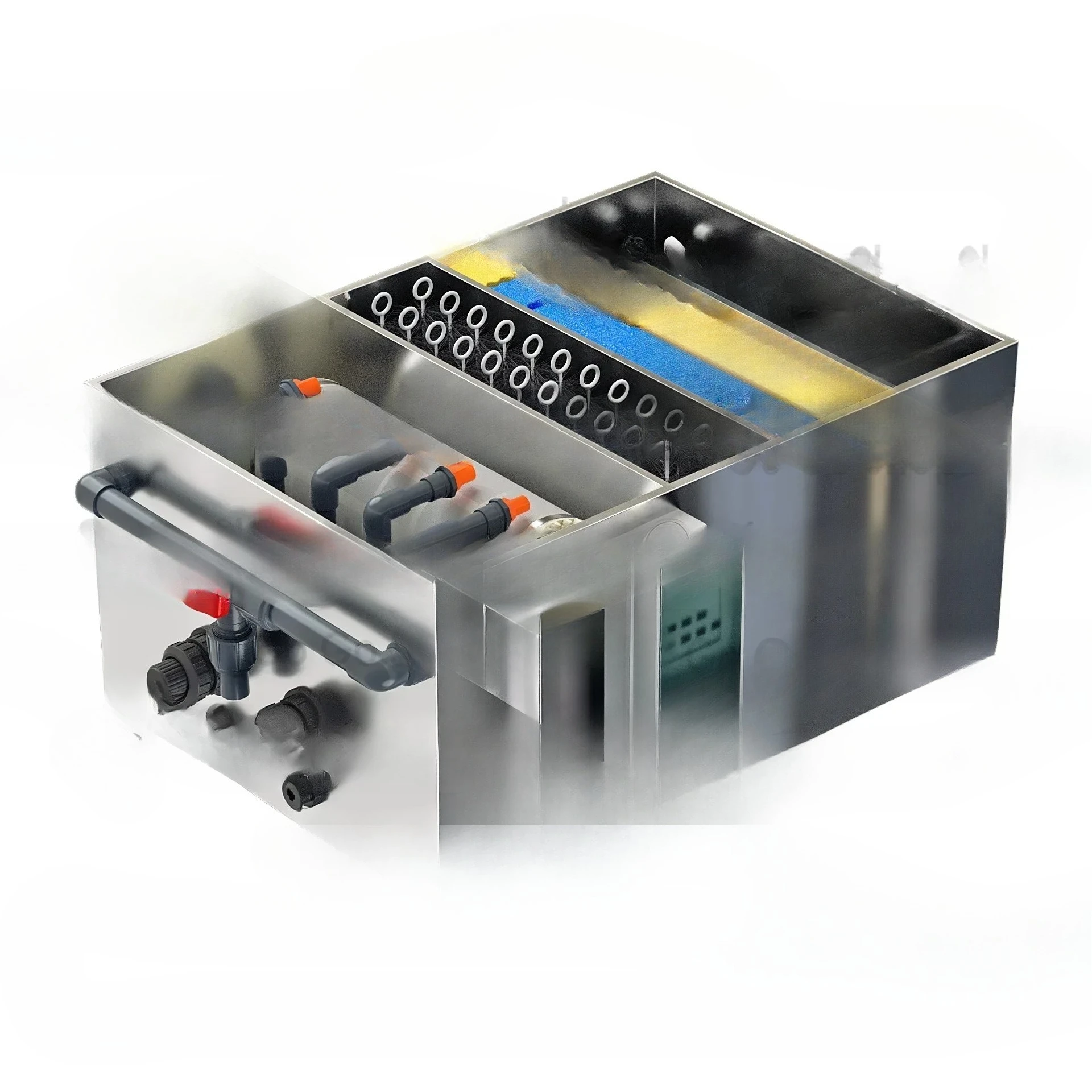 

Stainless steel fish pond filter Rotary drum microfilter Water circulation system Koi pond filtration