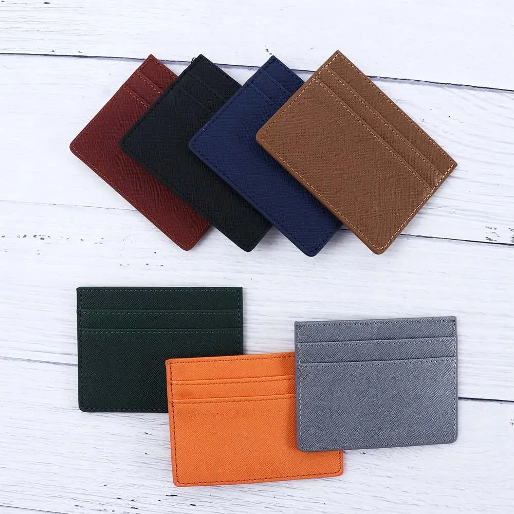 

Portable Women Double Sided Credit ID Card Thin Case Bag Business Wallet Slim Card Holder Coin Pouch