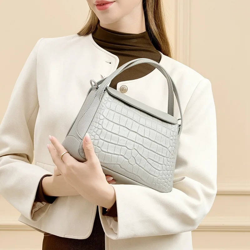 

Кожаная сумка через плечо Zency для женщин, дизайнерская сумка через плечо большой вместимости для женщин