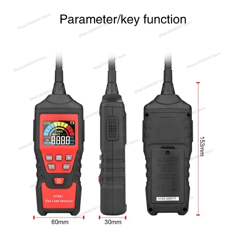 For HT601A Gas Detector Natural Gas Methane Detector Alcohol Detection