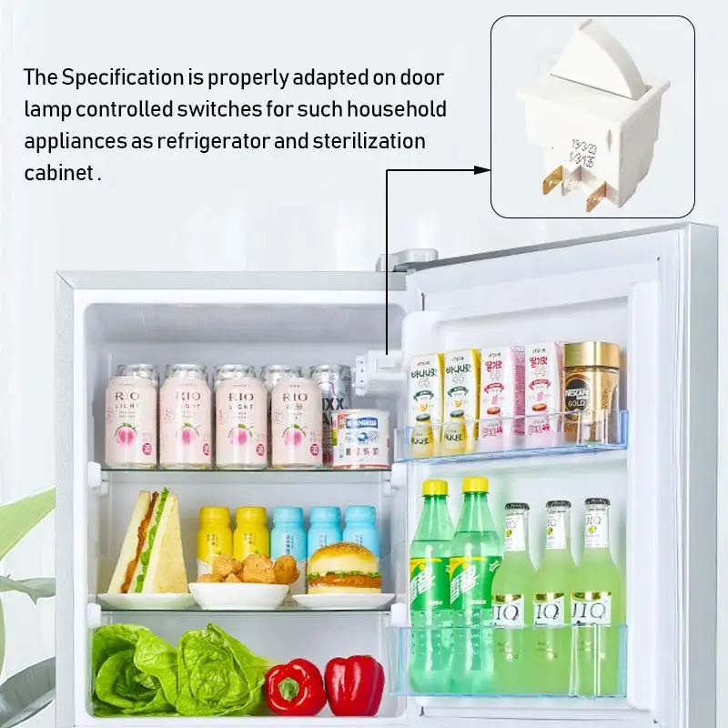 عادة تشغيل/إيقاف عادة SwiTching ترايبود الثلاجة مفتاح بوابة الضوء مناسبة ل الفريزر تطهير إضاءة الخزانة 5 قطعة