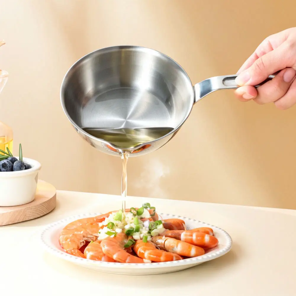 Durable 316 Stainless Steel Skillet Mini Frying Pan Nonstick Egg Cooker For Home Kitchen Induction Gas Stove