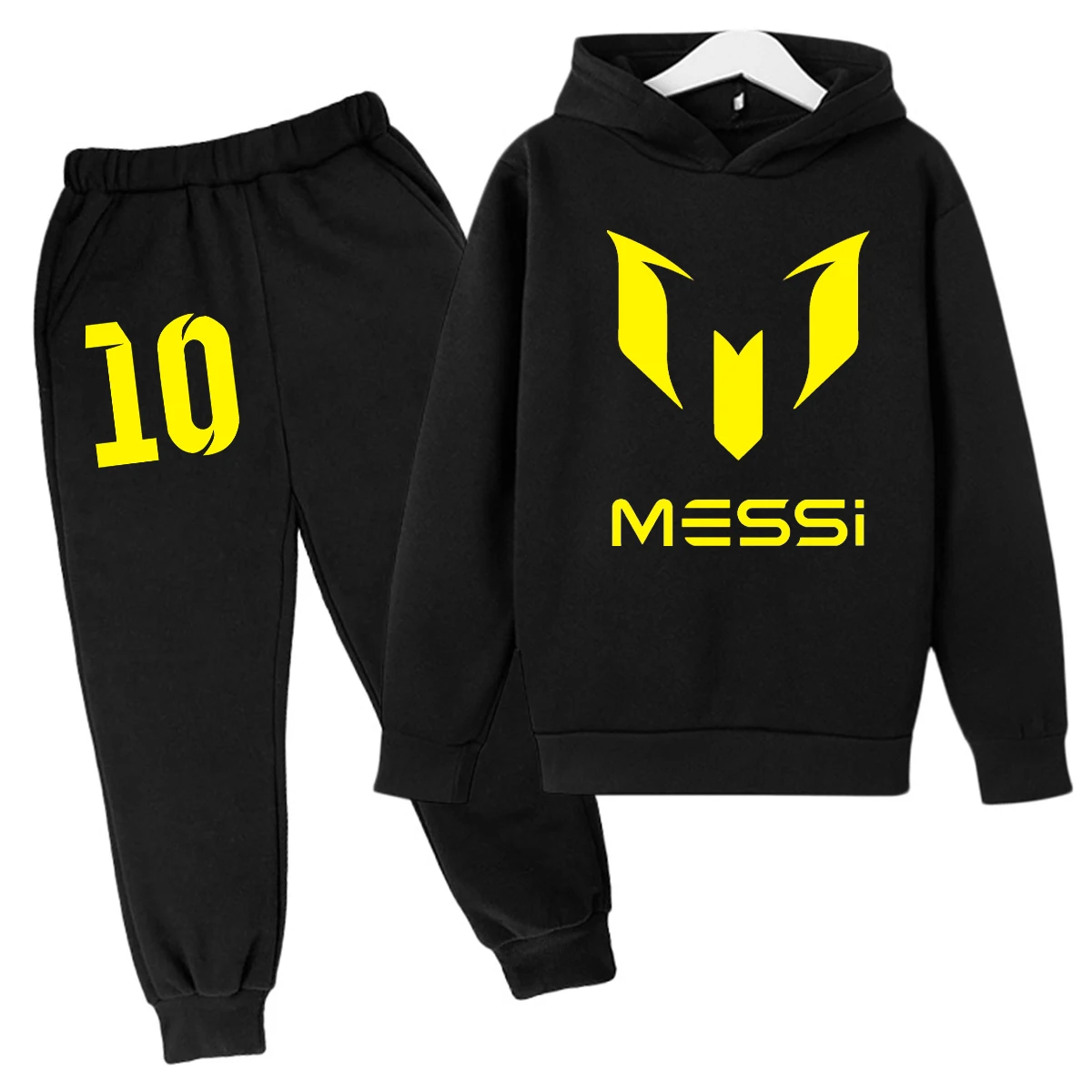 Argentine football superstar Messi No.10 children's fashion hoodie long pants set children's clothing spring and autumn sportswe