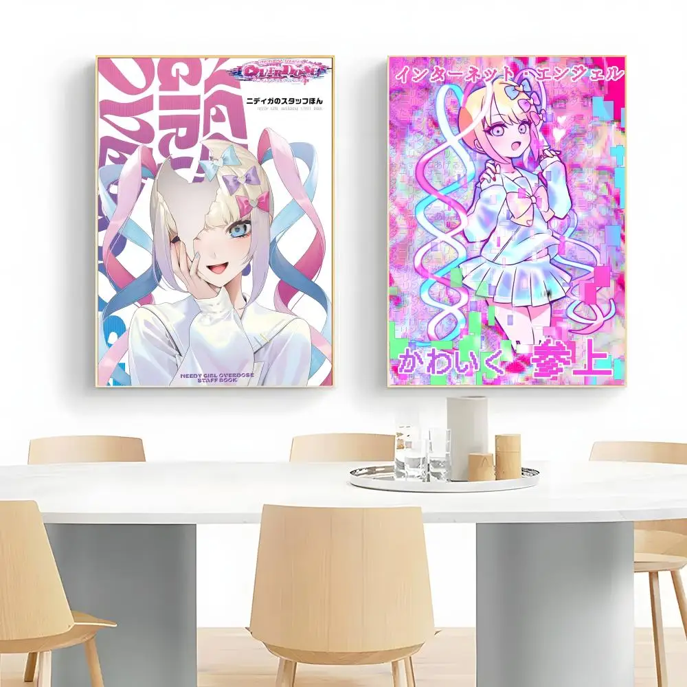 N-Needy Girl O-Overload Game Cute Poster Wall Art Print Poster Decorative Mural Home Decor Gift Unframed