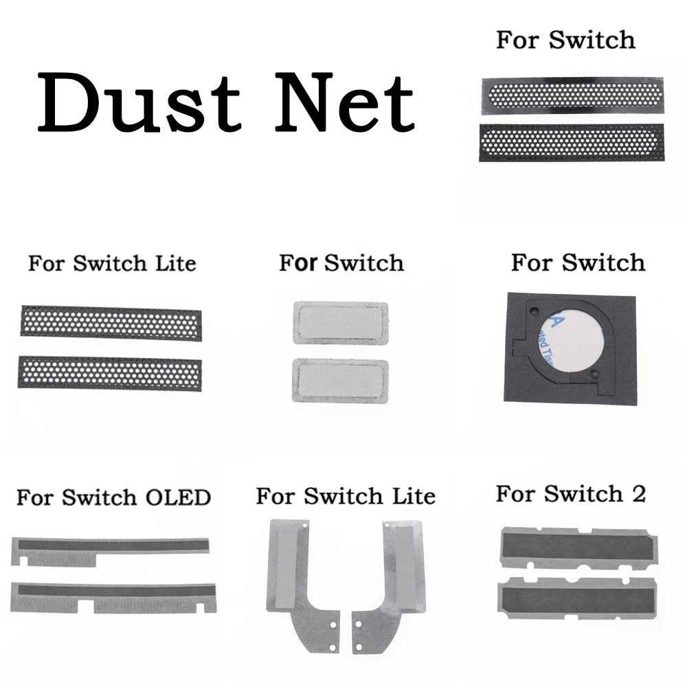 5set Dust Net Cooling Network Replacement For Switch NS2 NS Lite Oled Game Console Speakers Joystick Dust Pad