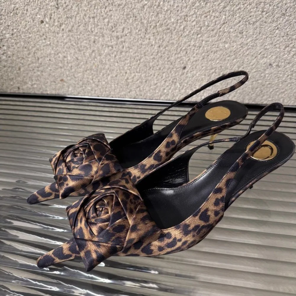 Summer Women's New Pointed Shallow Mouth Sandals Fashion Show Party Wedding Women's Large Size 42 Stiletto Sandals view 5