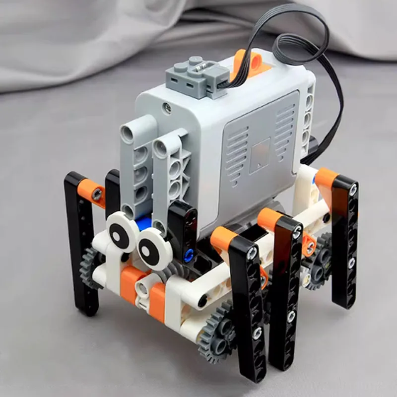 

Технические детали MOC Power Function: Моторы для 6-ногого шагающего робота-паука, бионические блоки-конструкторы, DIY-головоломка, подарки на день рождения