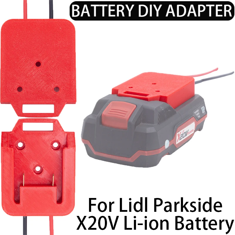 

DIY Adapter for Lidl Parkside X20V Li-Ion Battery Adapter Performancer Connector 14AWG DIY Adapter for Foy Machines, Cars