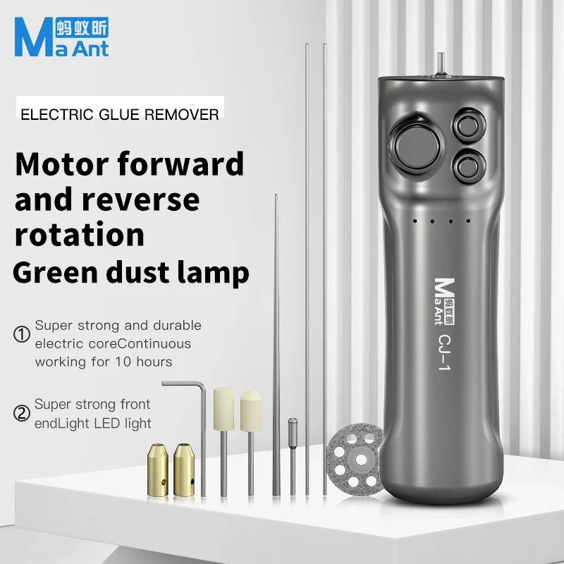 MaAnt CJ-1 Multi Functional Electric Glue Remover Rechargeable LCD OCA Chip Polish Degumming Pen Screen Adhensive Phone Repair