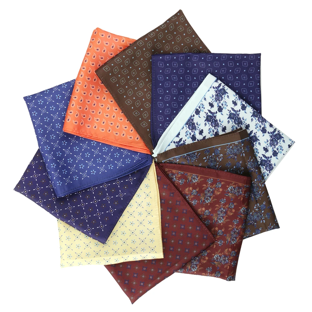 Tailor Smith Man Suit Handkerchief Pocket Square for Classic Paisley Handkerchiefs Wedding Business Accessories